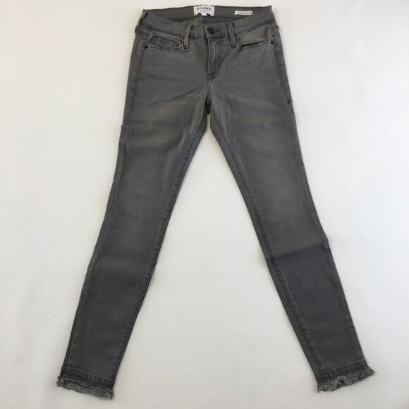 Frame Le Skinny Grey Jeans 27 - Picture 1 of 12